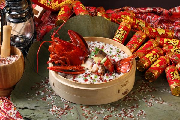 波士頓龍蝦黑毛豬火腿籠仔蒸飯＠東南薈