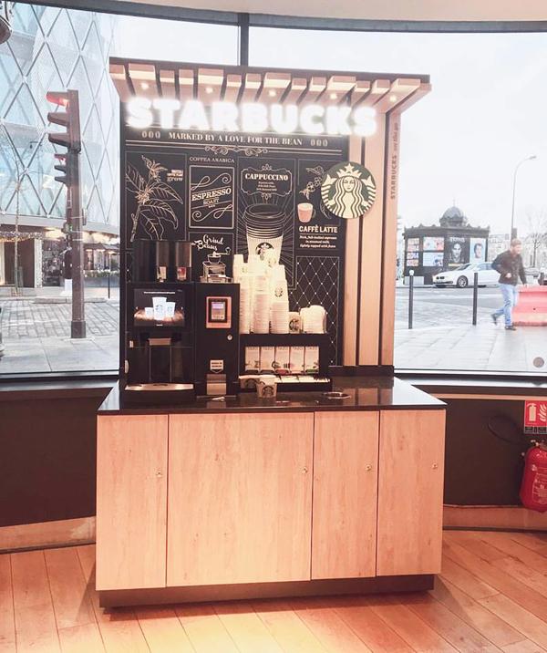 歐洲 Starbucks 多花臣 設自助 corner 自己沖啡 
