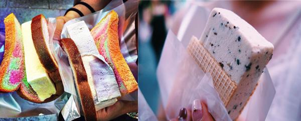 新加坡街頭名物　超厚雪糕磚三文治 
