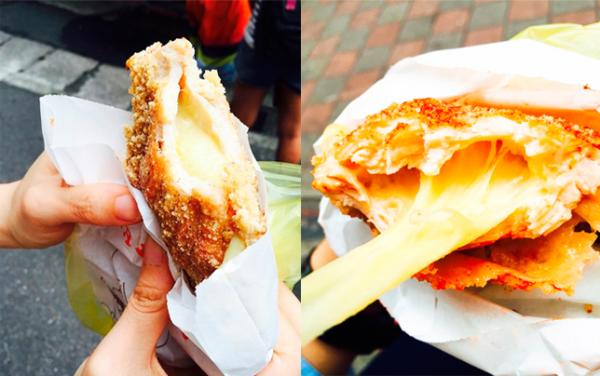 台北人氣雞排王 可拉出 42cm 芝士 