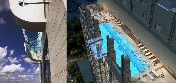 腳軟系列 美國 40 層樓高天空泳池