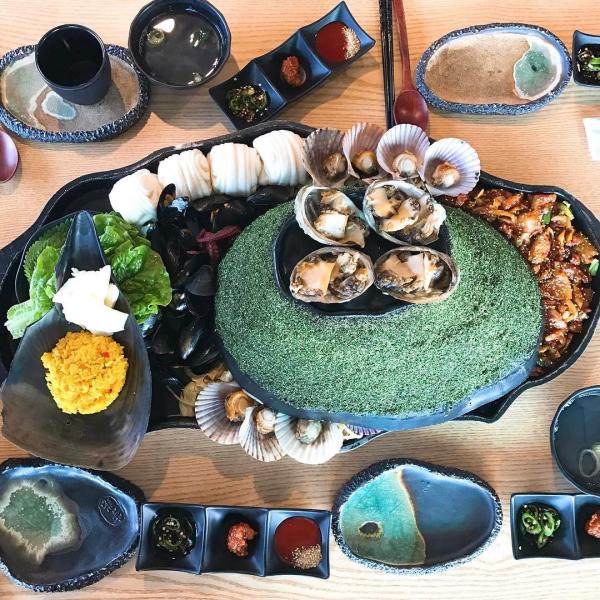 濟州島搵食！ 必試「火山烤鮑魚」海鮮拼盤
