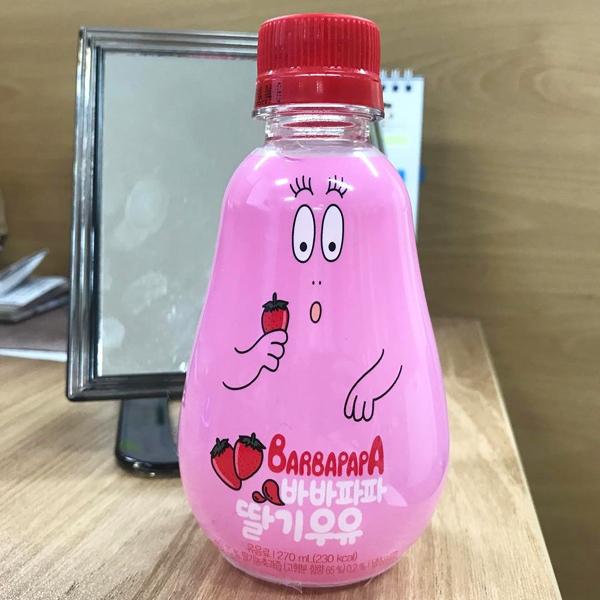 超玩味！韓國推出泡泡先生牛奶 