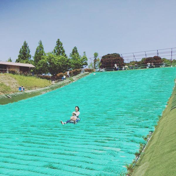 還有人造草斜坡供遊客滑草。（圖：junko.n_walea@IG）