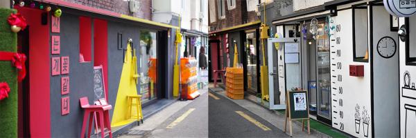 弘大站 3 號出口至加佐站的延南洞區是最有人氣的區域，除咗公園，仲可以走入小巷，找尋特色小店、咖啡店和壁畫街。（圖：isfanforever@pixnet blog）  