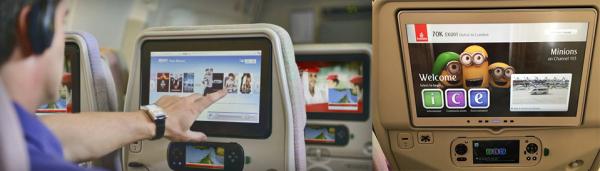 阿聯酋航空獲選全球最佳機上娛樂設備。