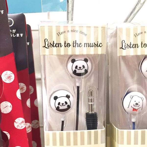 熊貓 earphone、北極熊 earphone。