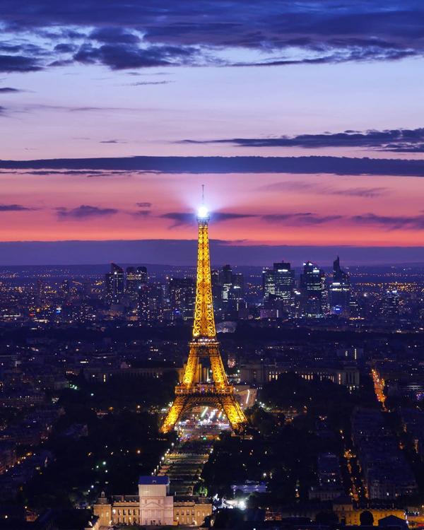 第一位就係好多人都夢寐以求，浪漫的代表巴黎鐵塔 #EiffelTower，在 IG 上一共被 tag 360 多萬次。（圖：gogojungle@ig）