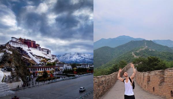 在 50 位當中，中國只有兩個地標入圍，分別是第 22 位的萬里長城及第 46 位西藏的布達拉宮。（圖：travelbegins@ig、choebay@ig）