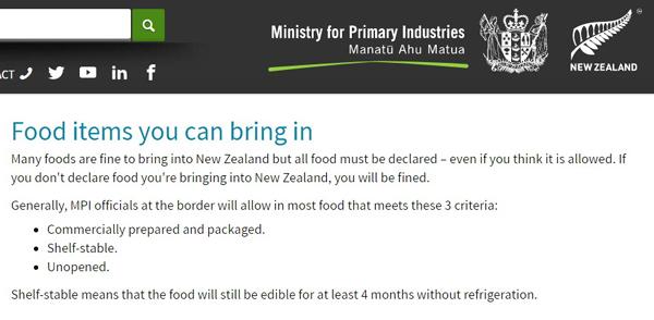 新西蘭帶食物入境限制多！ 超蓮「中蕉」被扣留+罰款