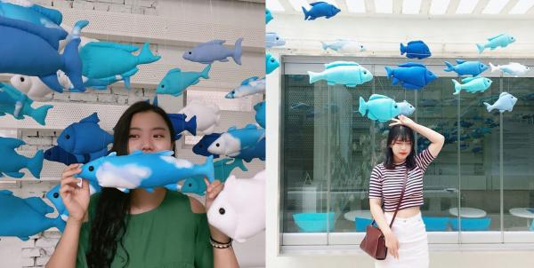在呢段時間嚟韓國旅行的話，可以過嚟林蔭大道，感受下被藍色魚群包圍的滋味，也當然要喺度影番幾張靚相喇！（圖：97_erica@ig，jxxng_hwa@ig）