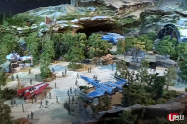 迪士尼公開美國《星球大戰》 園區實體模型 高度還原經典場景