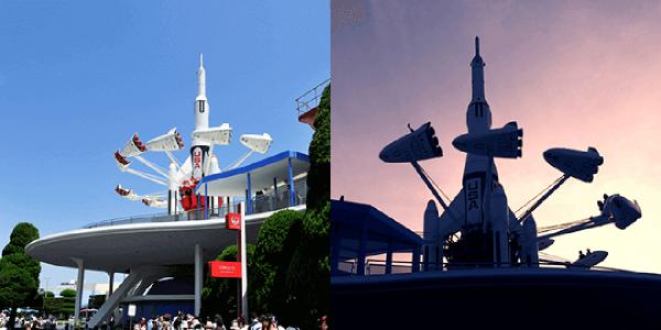 東京迪士尼樂園星星火箭已屹立了足足 34 年。