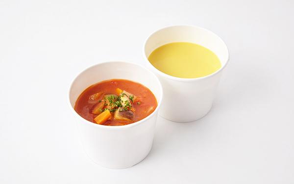 配合新開的蔬菜賣場，二樓的 Muji Cafe 也提供蕃茄雜菜通心粉和凍粟米濃湯，各 400 日圓（約 28 港元）。
