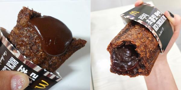 而入面的朱古力醬一樣很「rich」，好稠身，齋睇相已經感覺到有幾濃郁。個個都大讚好食，也有韓國網民略嫌唔夠苦，去韓國旅行的話，記得一試！（圖：ss_affection@ig，ranirani_lee@