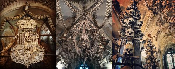 塞德萊茨藏骨堂約有 4 萬副人骨，其中以裝飾品或家具的形式擺放，真係睇到都覺得好寒。