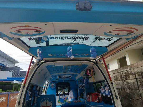【#UTravel遊泰速報】泰國 多啦 A 夢救護車 幫病者減壓