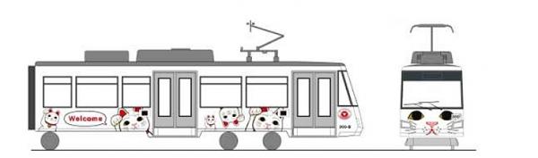 雖然未有得睇實物，東急電鐵就公布咗「幸福之招財貓電車」的設計圖，列車車身印上招福貓的圖案，連車頭都印上貓的樣子。