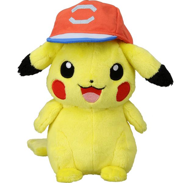 Pikachu 毛公仔  比卡超都學小智要戴帽，特別可愛！