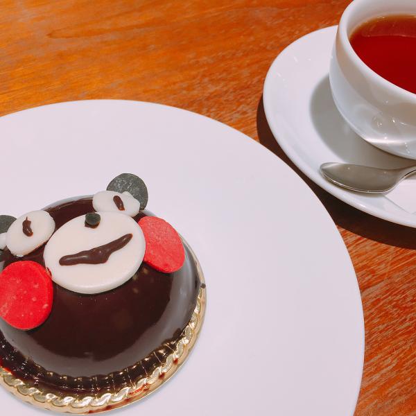 熊本熊 CAKE SET（連飲品） 1,360 日圓（約 96 港元） 行完展覽，同場仲有 3 款由 Café Ie Pin 供應的熊本熊小點，包括曲奇、蛋糕。（圖︰kanakanakanamon @