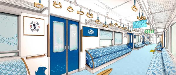 日本鯛魚電車換新裝　新增水藍色小清新風 