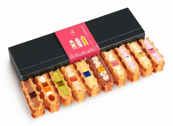 另一熱賣為　waffle cake，一盒 10件，售 1,911 日圓，唯蛋糕需要冷凍，只適合離開日本當天以保溫袋買走。