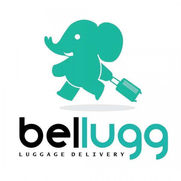 Bellugg Luggage Delivery 在上年 4 月開業，白底粉綠色象仔 LOGO ，好有泰國 feel。