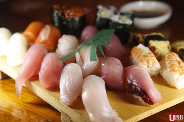 至於玉子壽司，因為製作經油煎，屬高卡；拖羅、三文魚腩、三文魚子更不用多說，脂肪含量最高，每件高達 75Kcal，屬最「危險」級別。