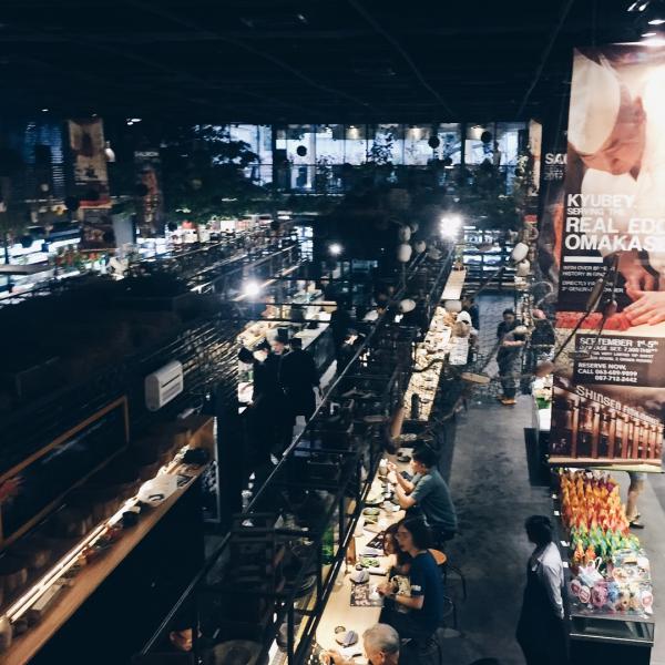 Shinsen Fish Market 上層是 CAFE、鐵板燒、餐廳、及料理教室，下層是超市、食堂及裝壽司。 (圖:wanderlust_nat@IG、lowyuenmun@IG )