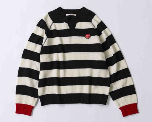 #47 Dot and Stripes CHILD WOMAN 黑白橫間可樂樽蓋圖案冷衫，7,900 日圓（約 540 港元）。