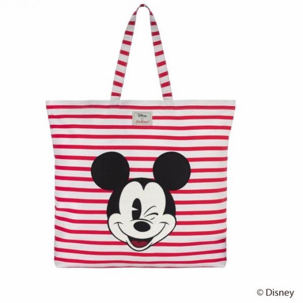 #24 Mickey & Friends Placement 紅色横間 tote bag，6,000 日圓（約 412 港元）。