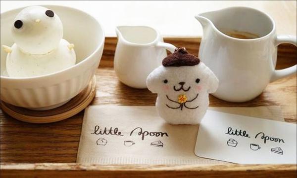 Affogato 雪糕咖啡造成雪人造型。