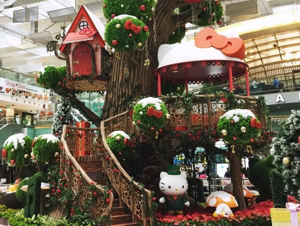 新加坡樟宜機場 與 Hello Kitty & Friends 過聖誕 