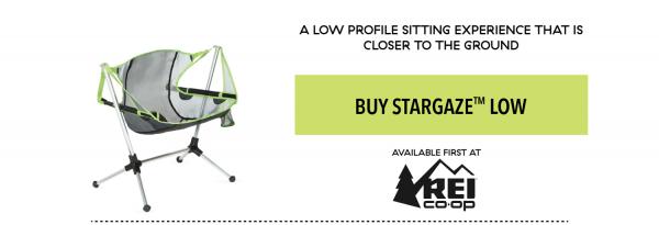 Stargaze Recliner 共有 3 款選擇，這款是較矮身及貼近地面的搖椅 NEMO Stargaze Recliner Low Chair，售價為 169.95美金（約 1,325 港元）。