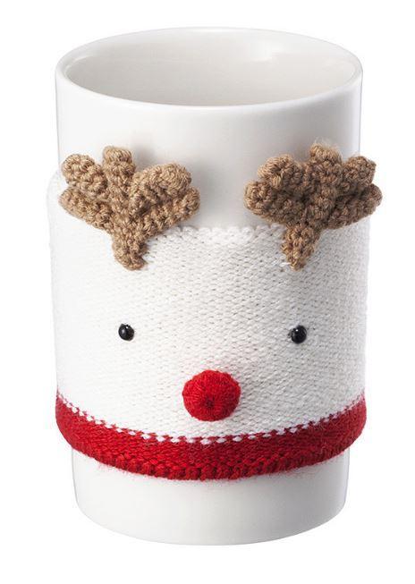 Rudolph tea cup and cozy 知道冬天會多選熱飲，外加一個隔熱套，就不怕燙手。