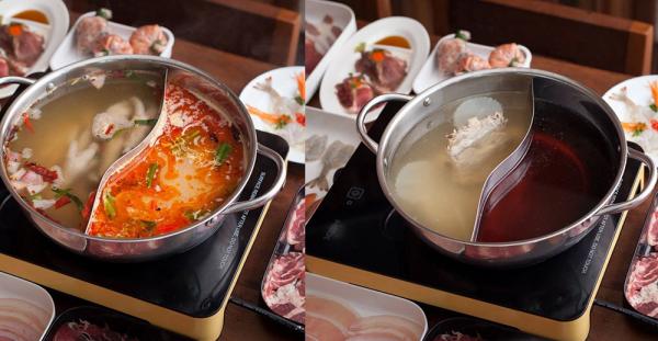 有冬蔭功、辣湯、醬油、豬骨及有個叫 super soup 的湯底（究竟有幾 super 呢？好想試吓） (圖:jiksaw29@IG　及　www.wongnai.com)