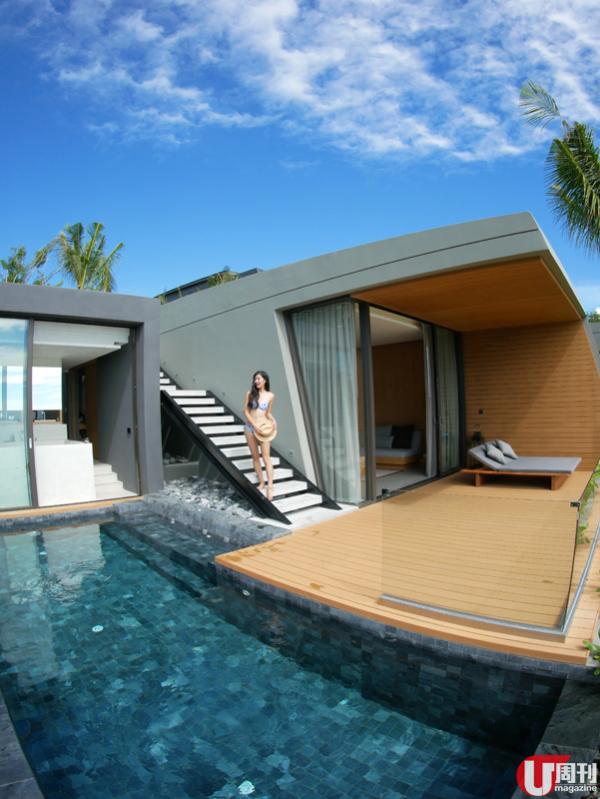 主樓天台的 Infinity Pool,12 米長的池邊面朝大海。 主樓天台的 Infinity Pool,12 米長的池邊面朝大海。