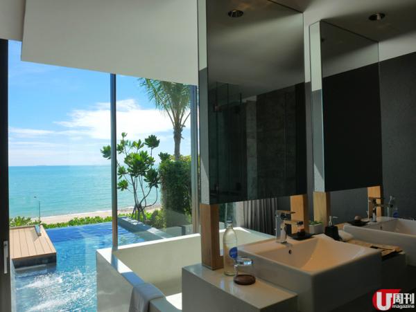 主樓天台的 Infinity Pool,12 米長的池邊面朝大海。 主樓天台的 Infinity Pool,12 米長的池邊面朝大海。