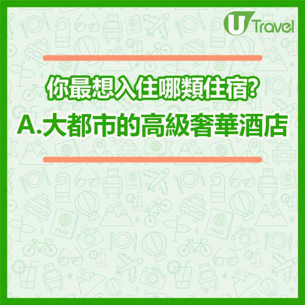 去旅行會入住高級酒店定民宿？揀住宿看穿你的戀愛類型 心理測驗
