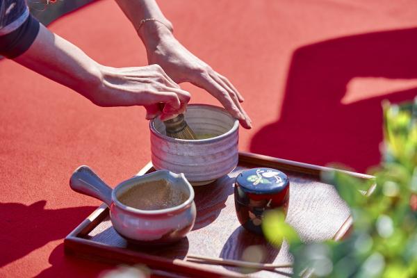 福岡 70 公頃茶園 panorama 露台做瑜伽歎茶