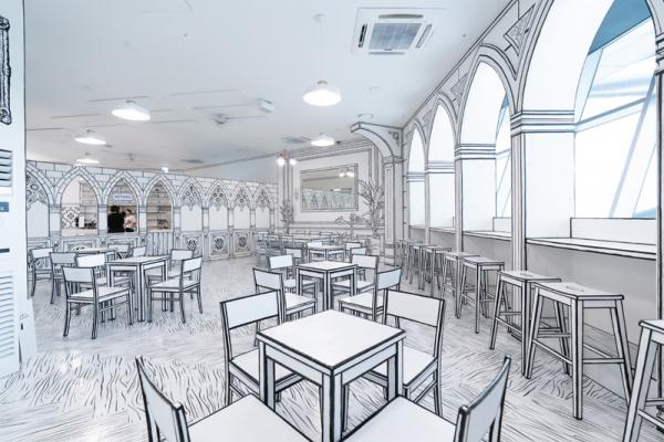  打卡先食，來到黑白 cafe，此舉動更見頻繁，因為每一個細節位都非常 IG-able。