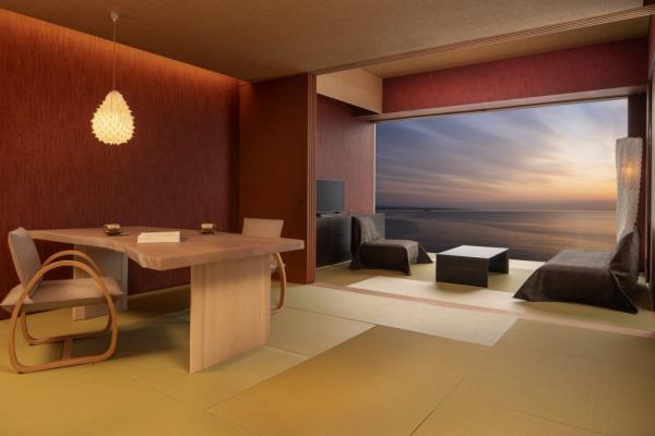 「柿渋の間」和室