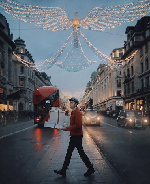 倫敦5大聖誕燈飾景點 攝政街天使燈飾/牛津街/柯芬園