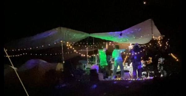 缺德港人露營開大喇叭載歌載舞 網民怒批：當正去咗老蘭？