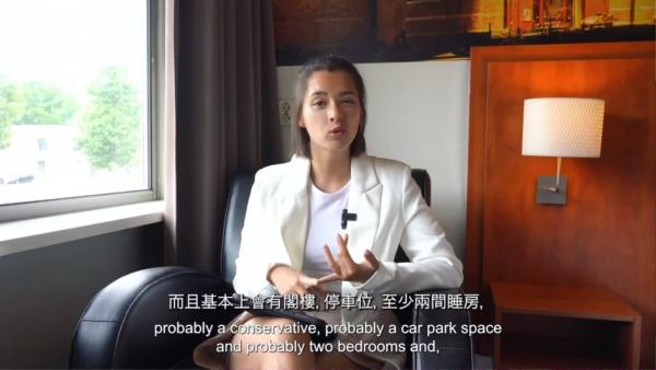 謝嘉怡拍片談港英兩地樓價區別 一關鍵致差異大 嘆港人：苦苦堅持努力付房租