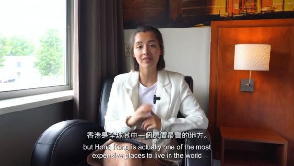 謝嘉怡拍片談港英兩地樓價區別 一關鍵致差異大 嘆港人：苦苦堅持努力付房租
