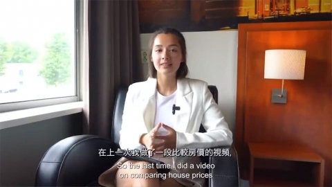 謝嘉怡拍片談港英兩地樓價區別 一關鍵致差異大 嘆港人：苦苦堅持努力付房租